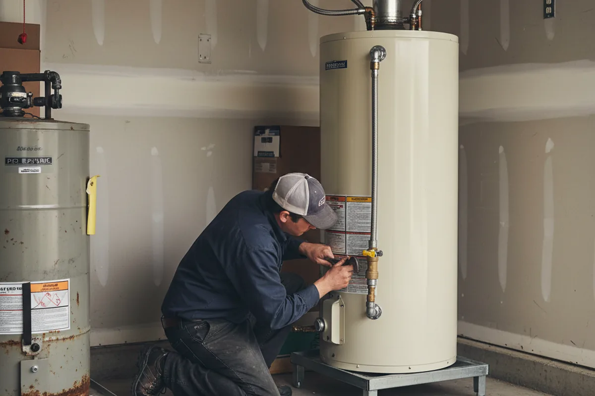 Water heater and shutoff valve replacement in Chester Gap